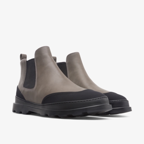 Camper Brutus Ankle Boots Grey - Mens Singapore AULKBY-024